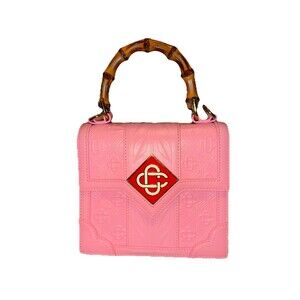 Casablanca Mini Jeanne Leather bag Pink W/ Strap